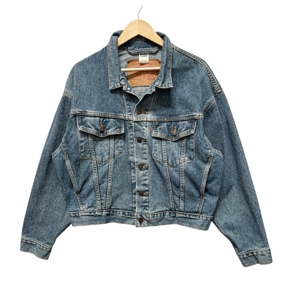 Vintage Levi's 90s denim Jean Jacket Size Small - Picture 1 of 9